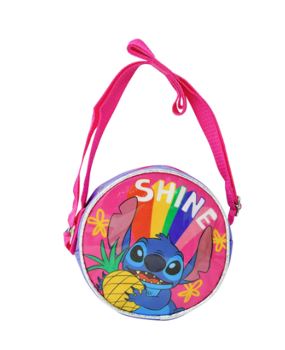 Stitch Rainbow Round Crossbody Bag