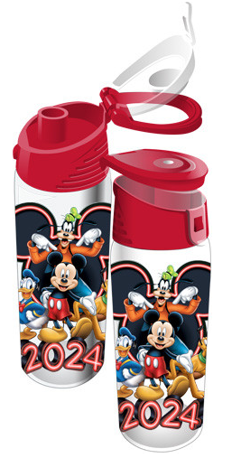 2024 Mickey and Friends Flip Top Water Bottle