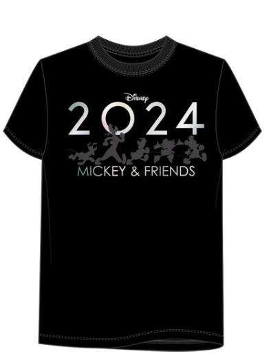 2024 Mickey & Friends Youth Black Tee