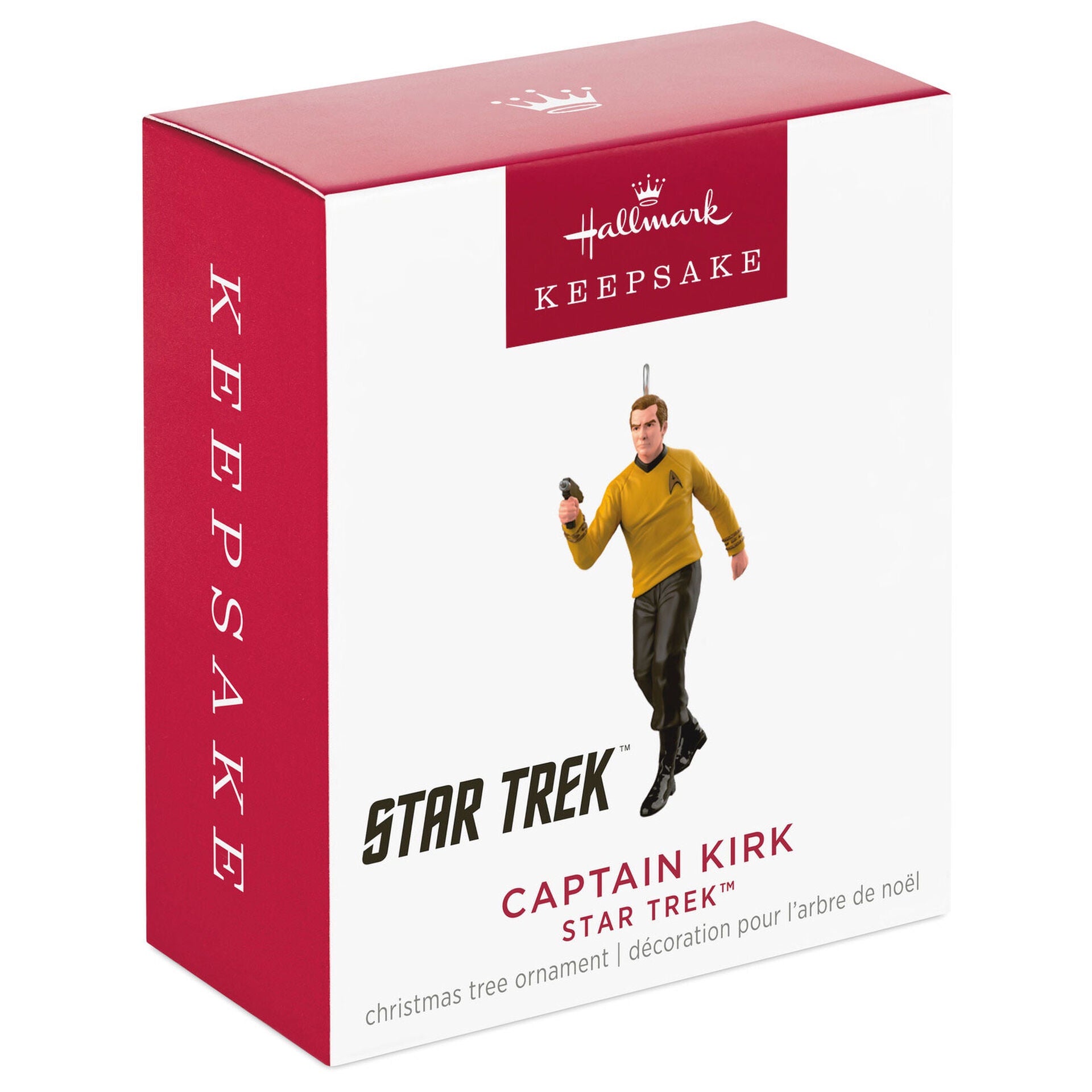 Mini Star Trek™ Captain Kirk Ornament, 1.69"