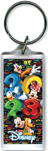 Mickey and Gangs Stack Group Lucite Keychain 2023