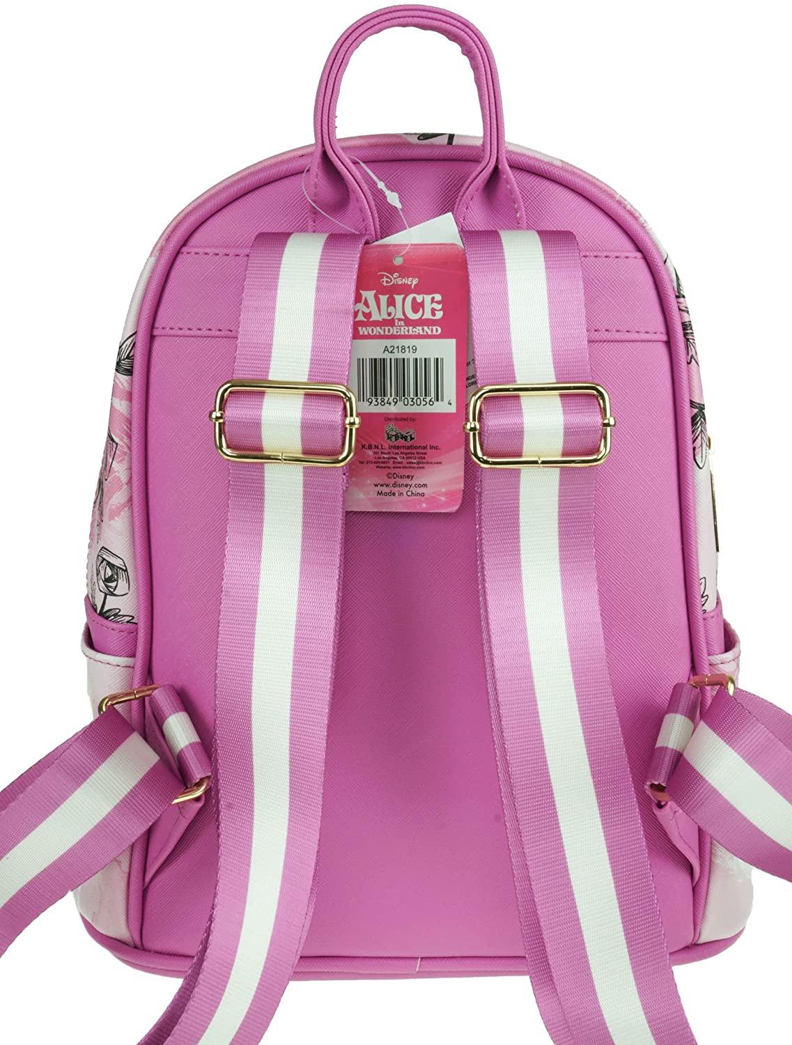 Alice in Wonderland - Cheshire Cat 11" Vegan Leather Mini Backpack