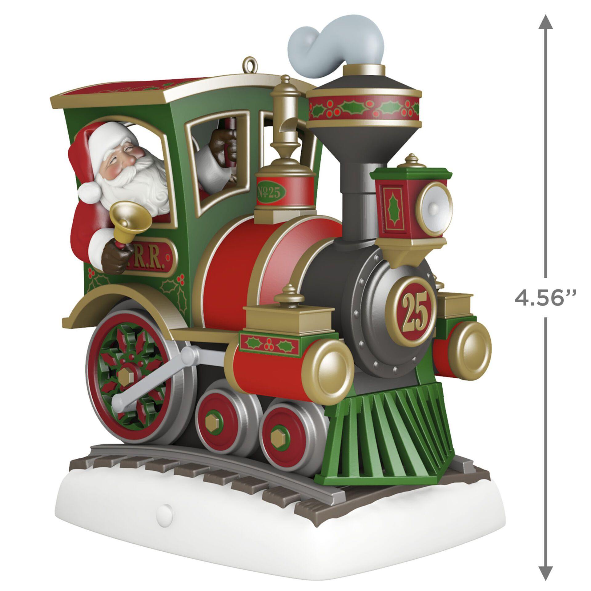 All Aboard! Santa Train Musical Ornament With Light and Motion