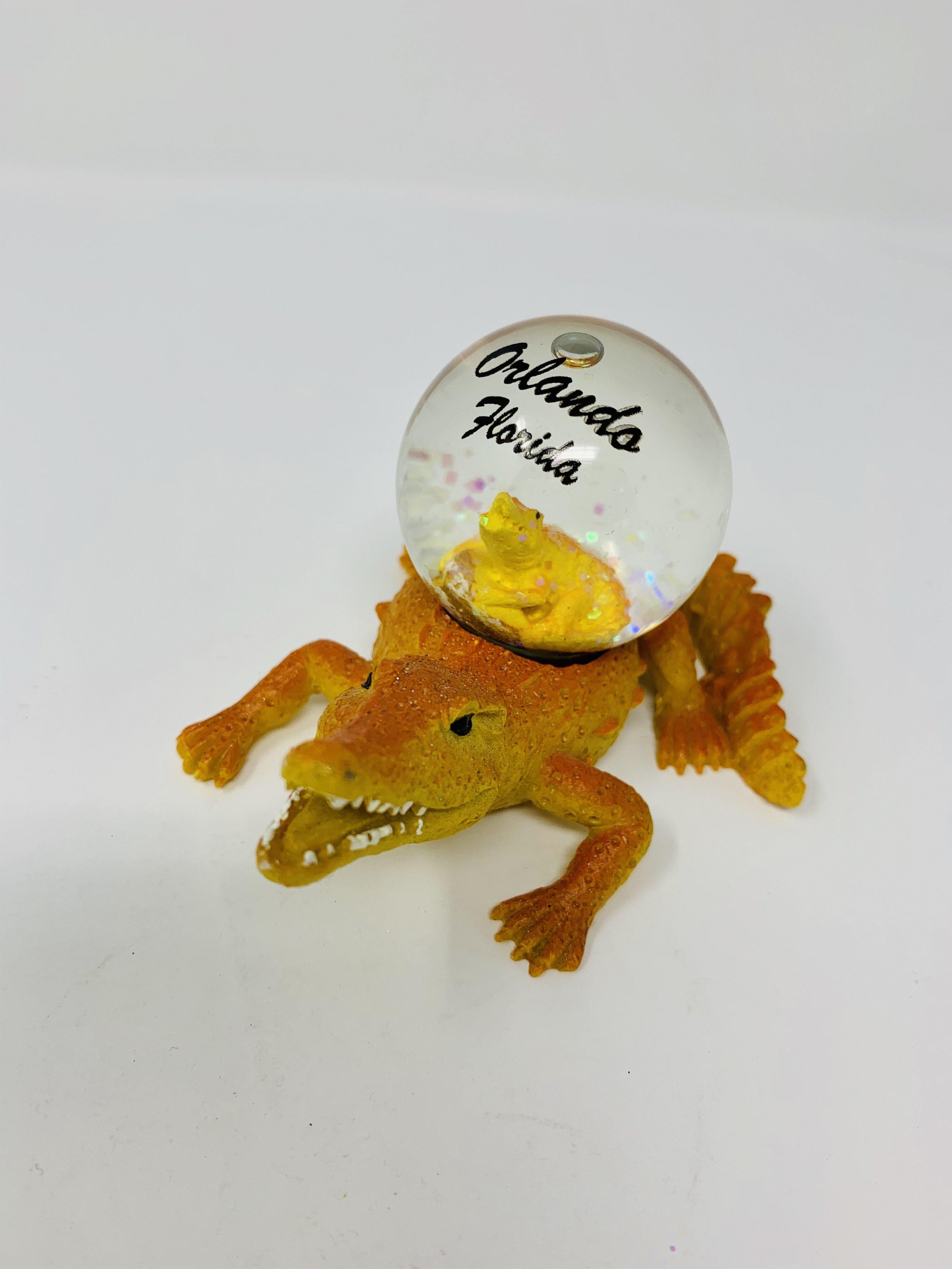 Alligator Figurine Water Globe