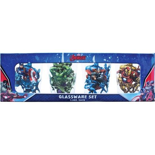 Avengers 4pc Shot Glass Set