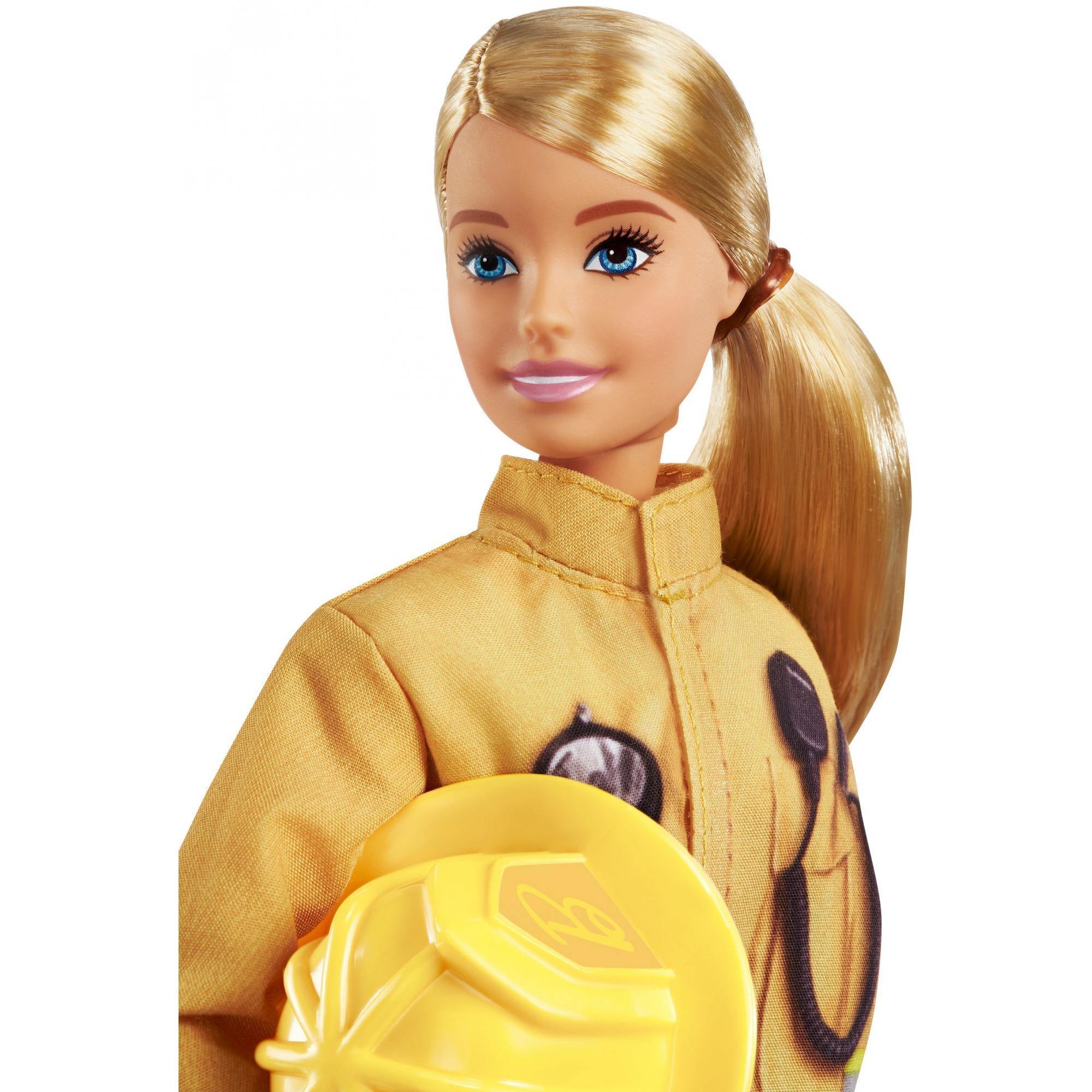 Barbie 60th Anniversary Careers Firefighter Doll With Accessories