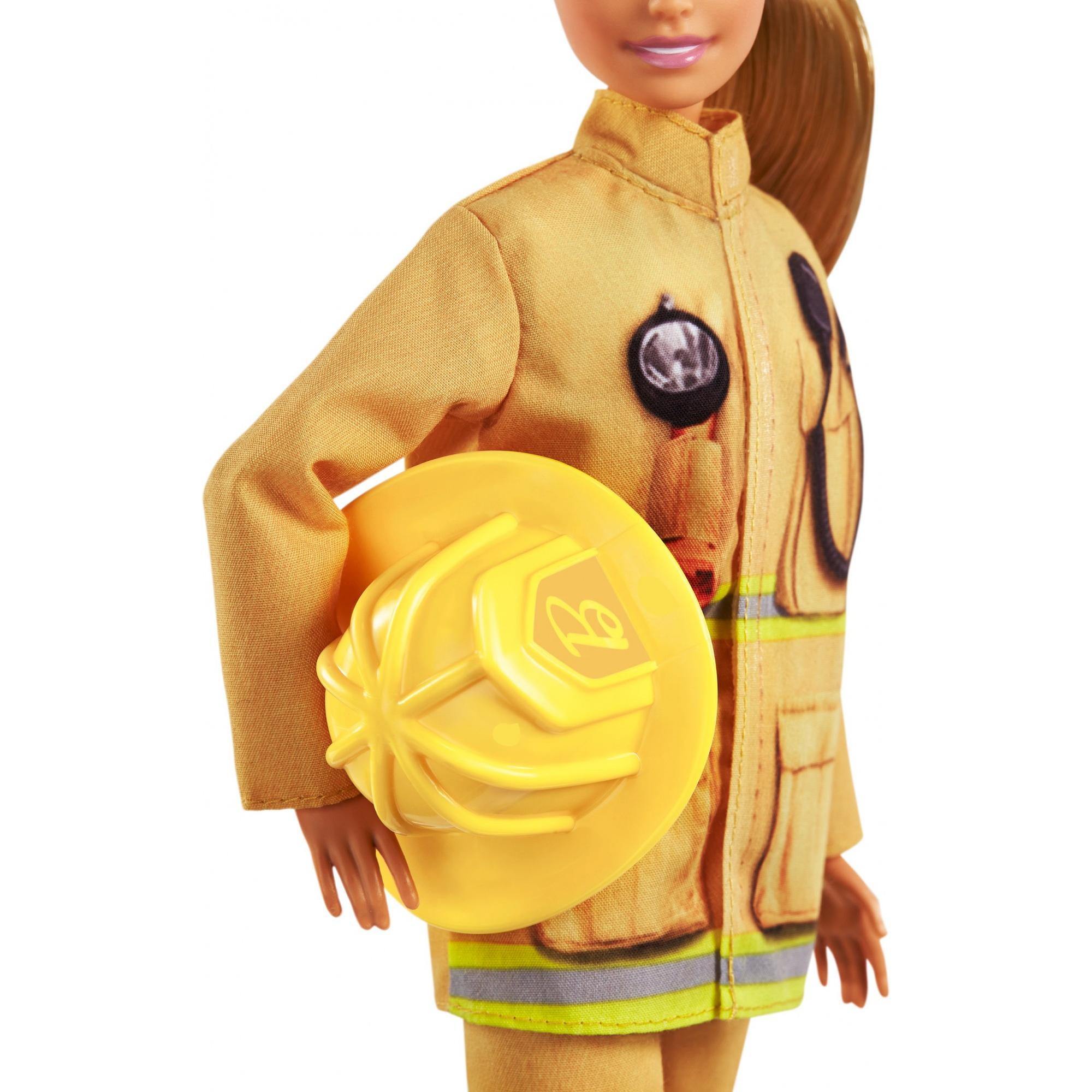 Barbie 60th Anniversary Careers Firefighter Doll With Accessories