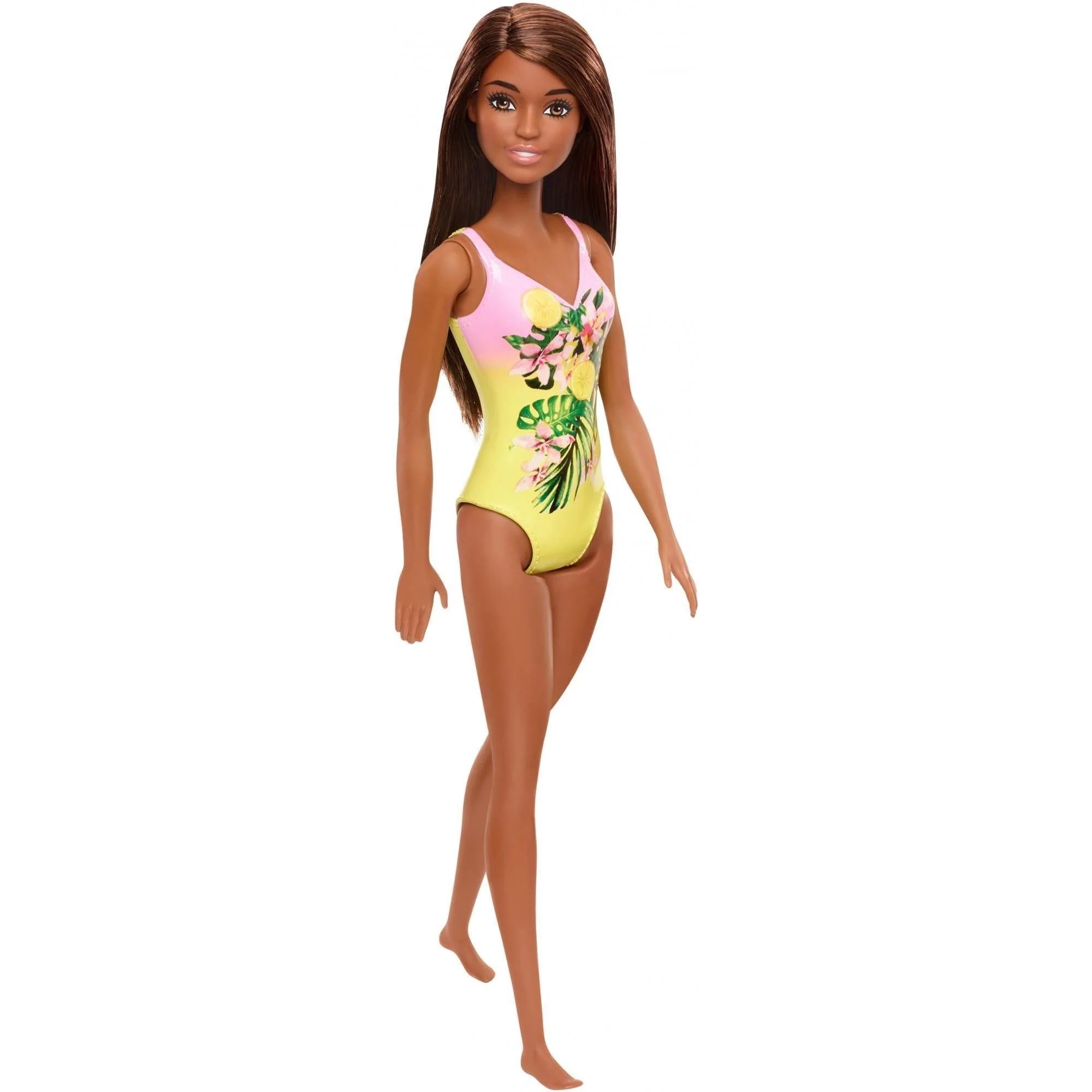 Barbie Brunette Beach Doll with Swim Suit