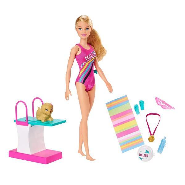 Barbie Dreamhouse Adventures Swim 'N Dive Doll with Accessories