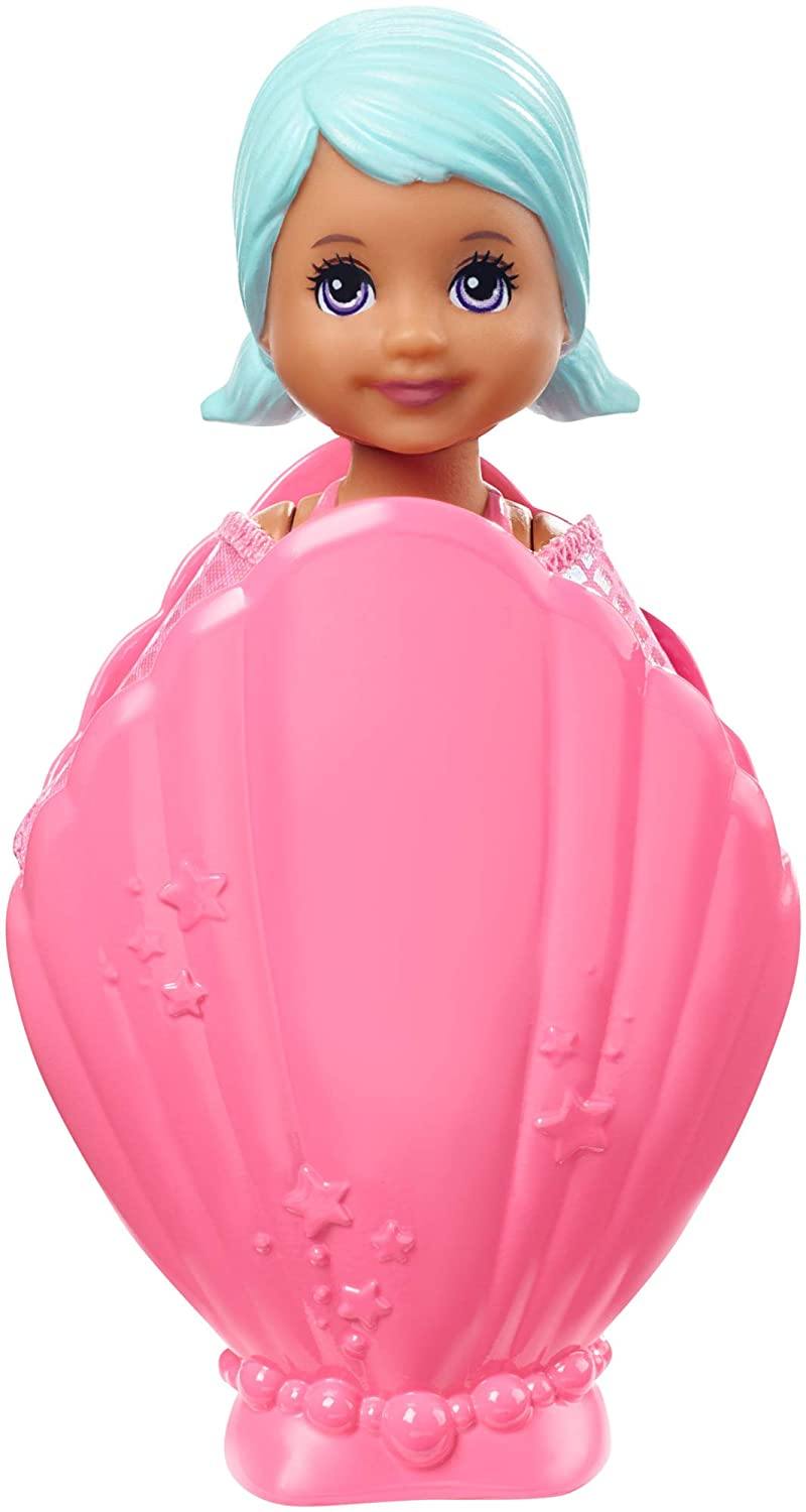 Barbie Dreamtopia Blind Pack Surprise Mermaid Dolls  [Styles May Vary], 4-inch, in Seashell, with Surprise Look, Gift for 3 to 7 Year Olds