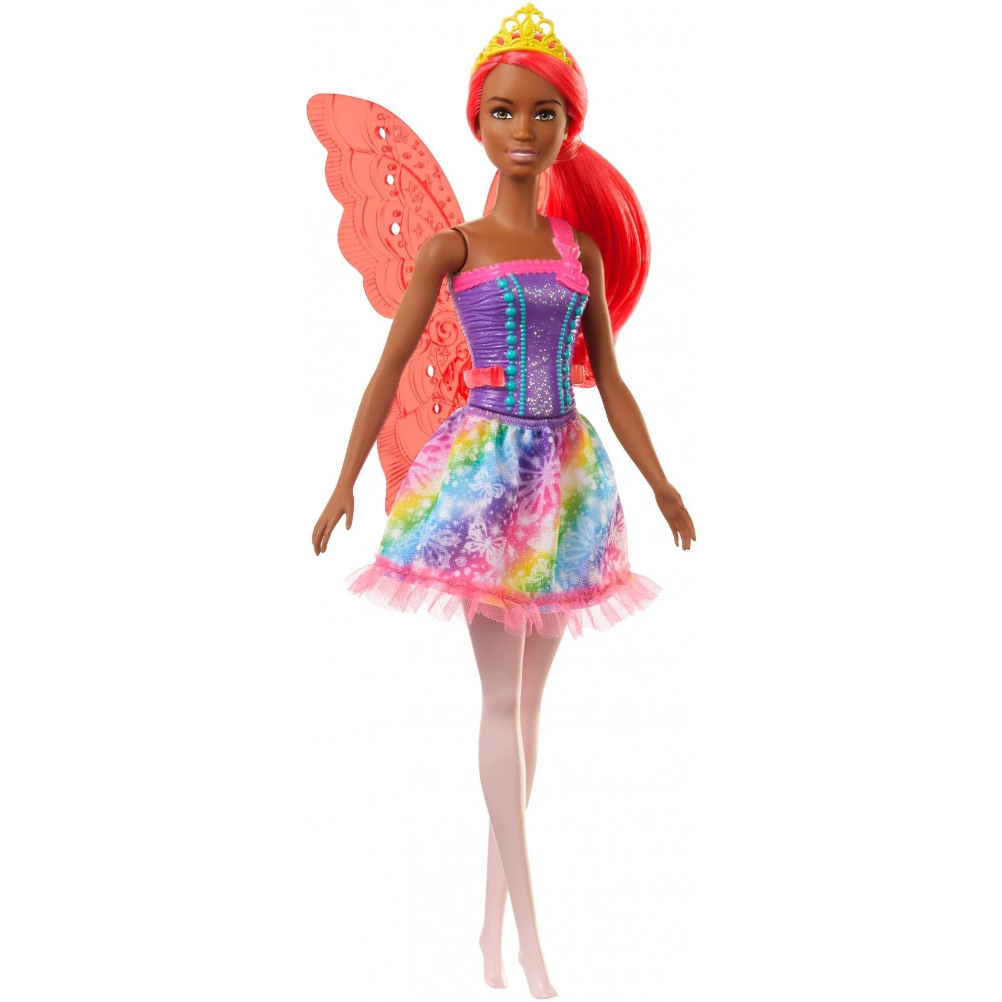 Barbie Dreamtopia Fairy Doll, 12-Inch, Pink Hair, With Wings and Tiara