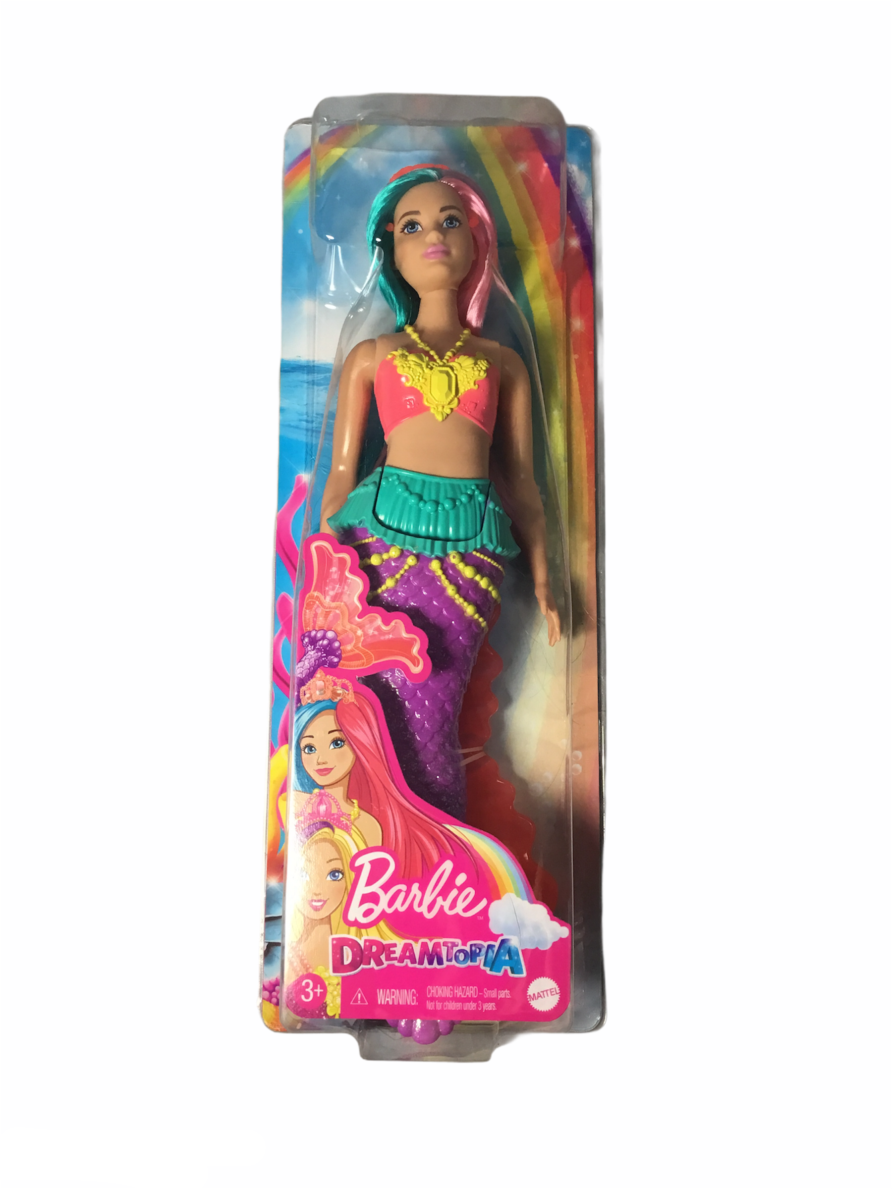Barbie Dreamtopia Mermaid Doll Teal and Pink Hair