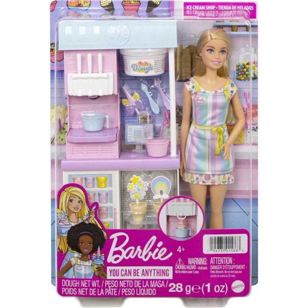 Barbie Ice Cream Shop Doll and Accessories Playset