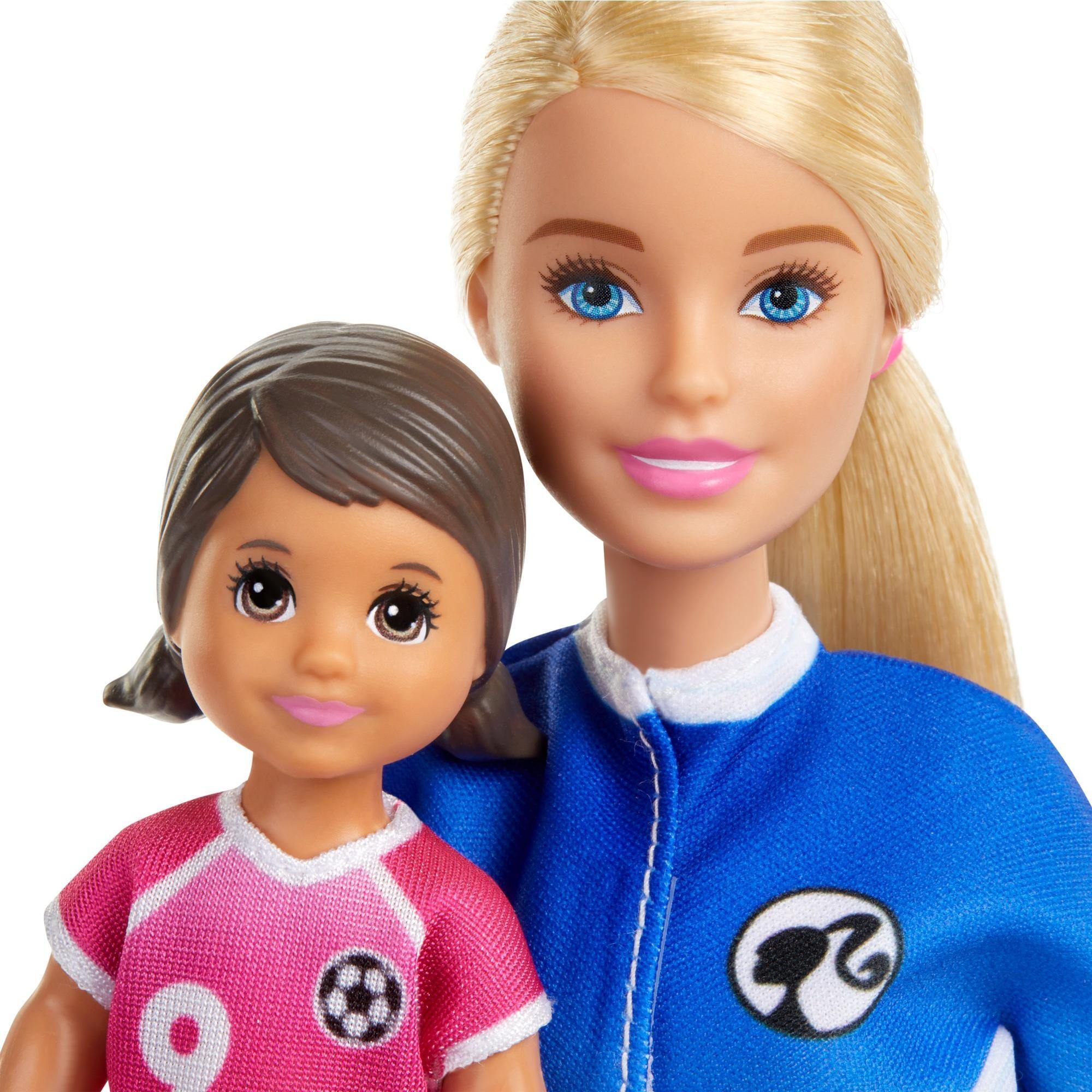 Barbie Soccer Coach Playset With Accessories - Blonde