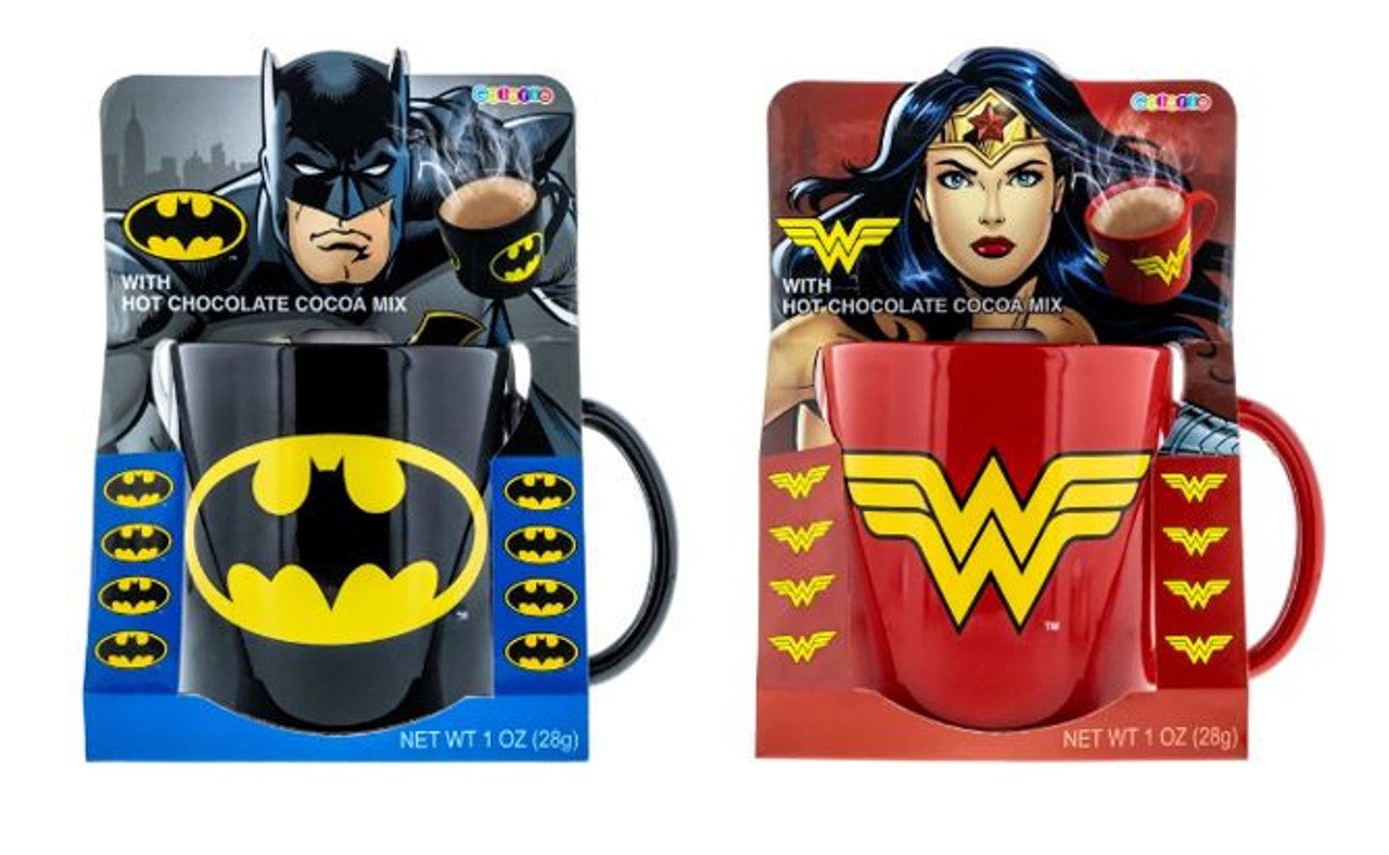 DC Comics Mugs with Hot Cocoa Mix