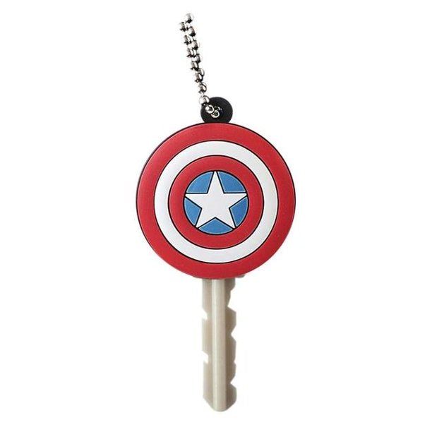 Captain America Logo Soft Touch Pvc Key Holder