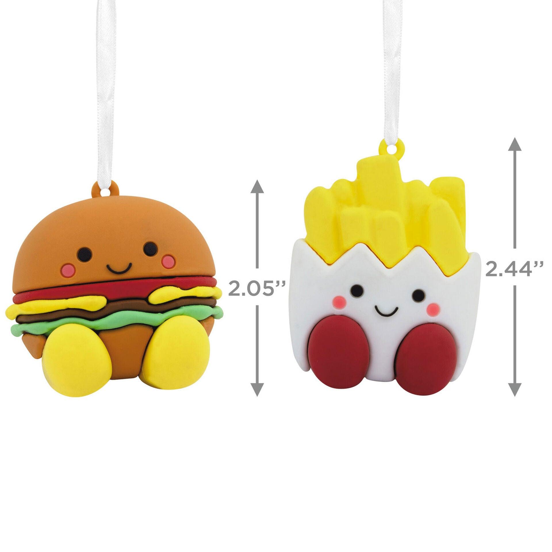 Better Together Burger and Fries Magnetic Hallmark Ornaments, Set of 2