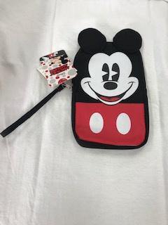 Big Face Mickey With Ears Wristlet