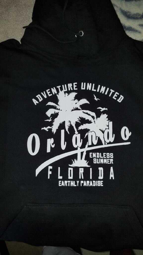 Black Sweatshirt Orlando Florida