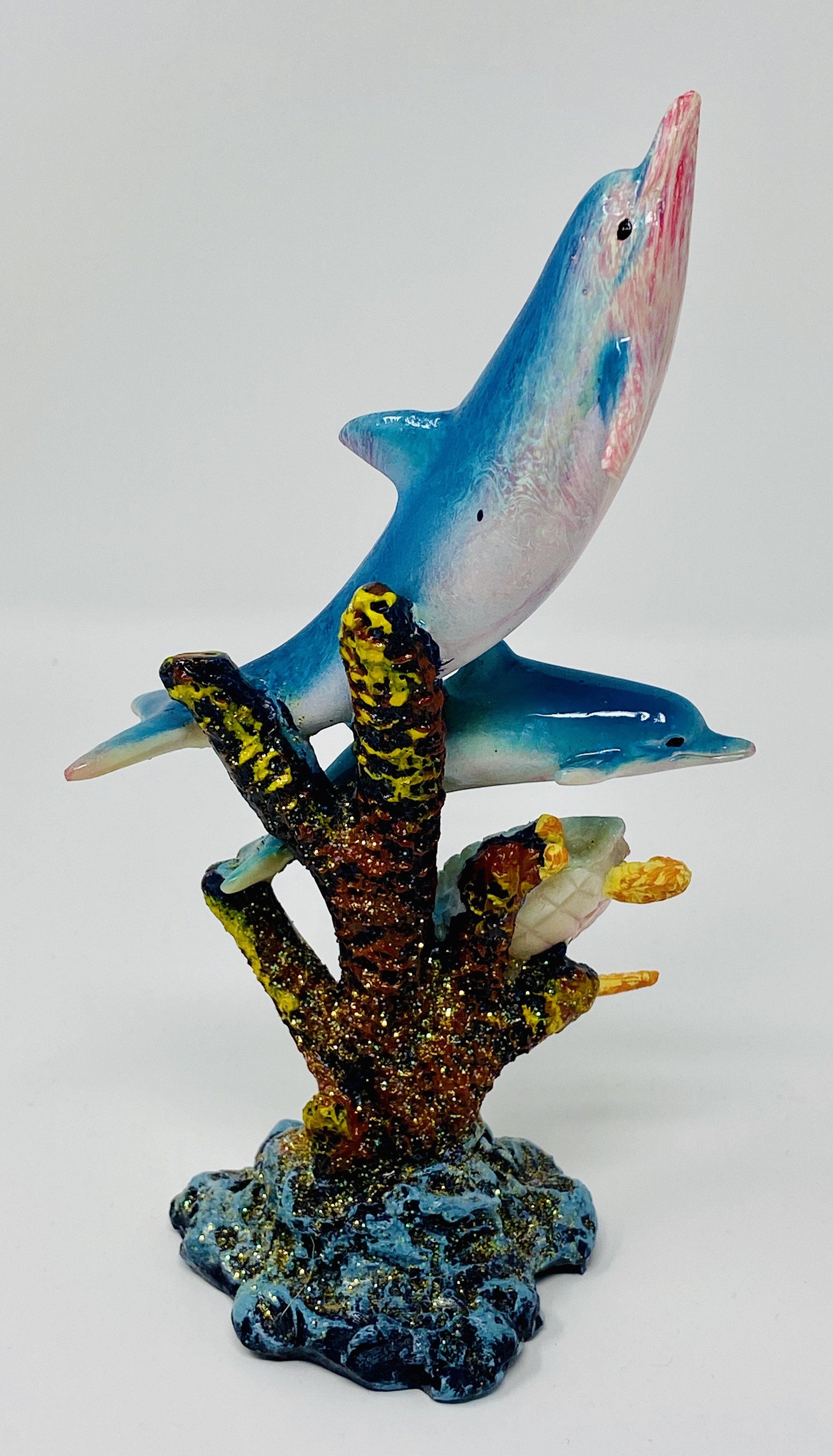 BLUE DOLPHIN FIGURINE LARGE