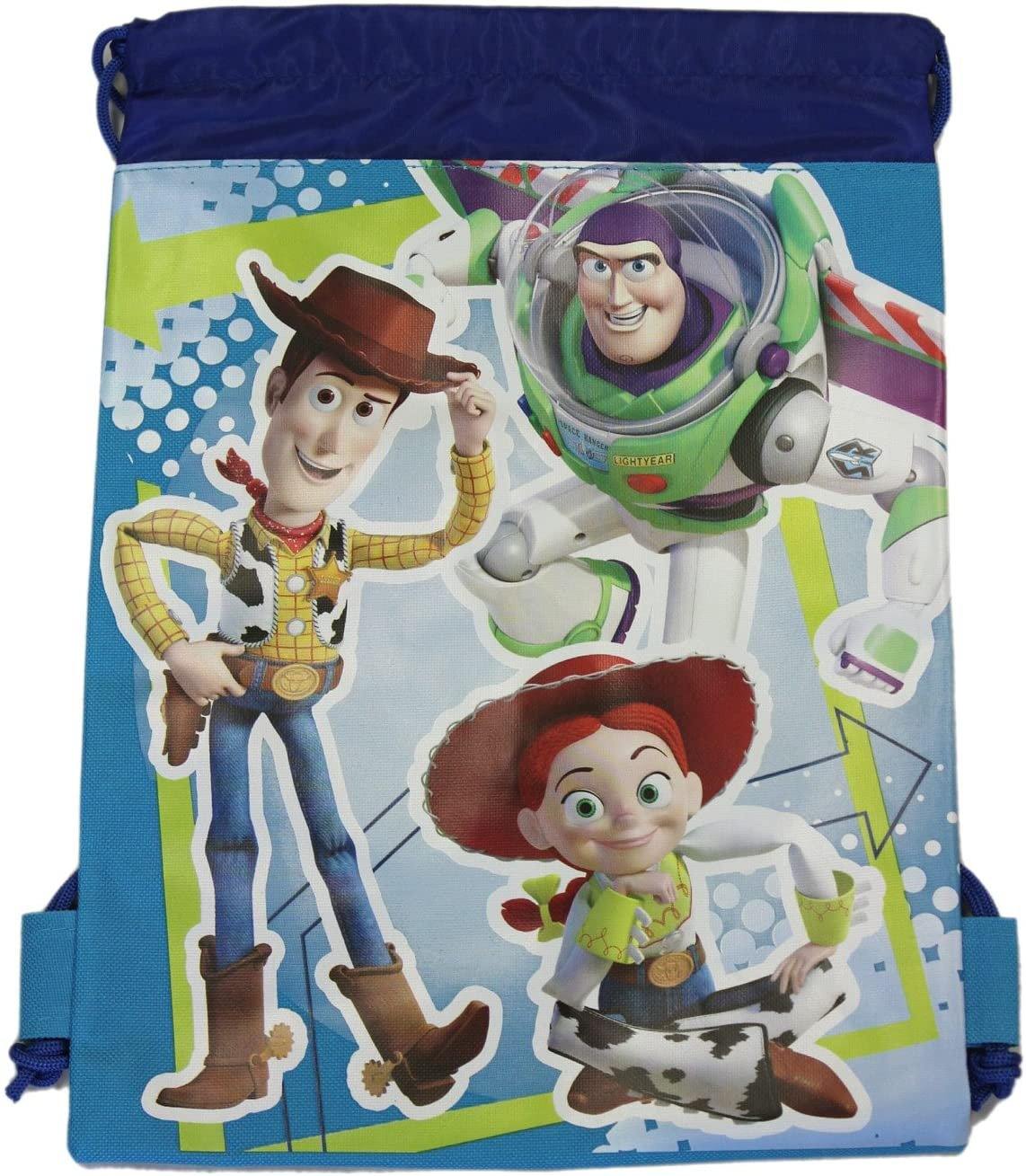 Blue Woody, Buzz, and Jessie Drawstring Bag