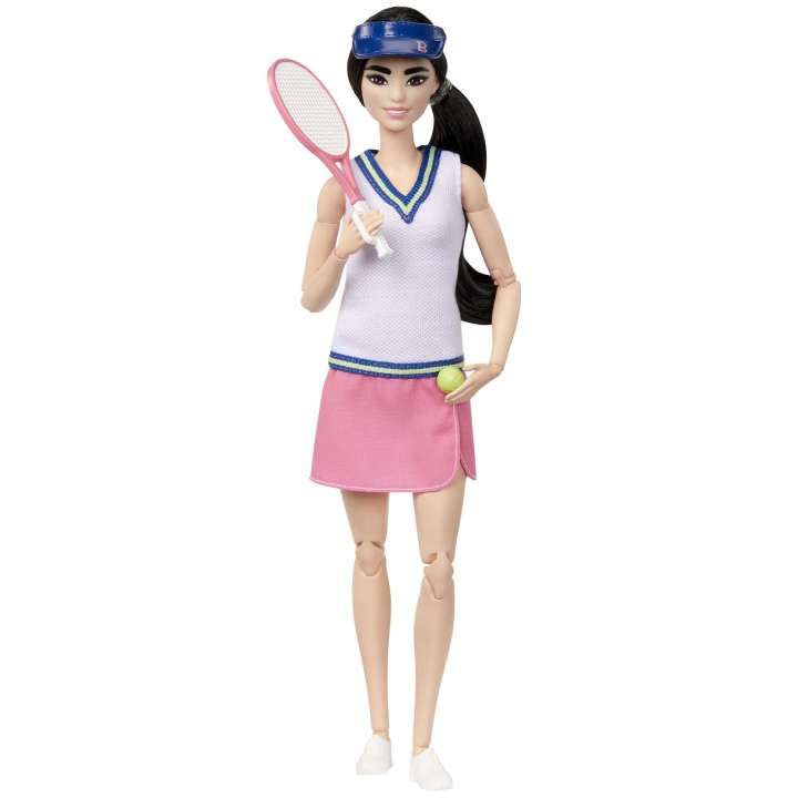 Barbie Doll Career Tennis Player Doll With Racket And Ball