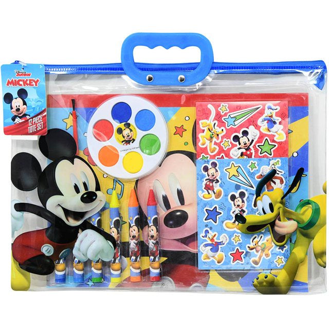 Mickey 12pc Stationery in Zipper Tote Set
