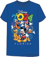 Disney 2024 Florida Mickey & Friends Party Plus Royal Blue Tee