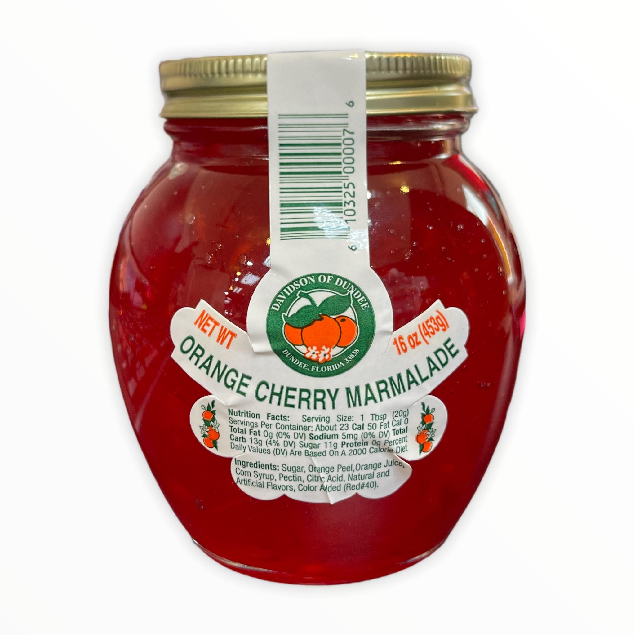 Davidson of Dundee Orange Cherry Marmalade 16oz ( 5 Pack )