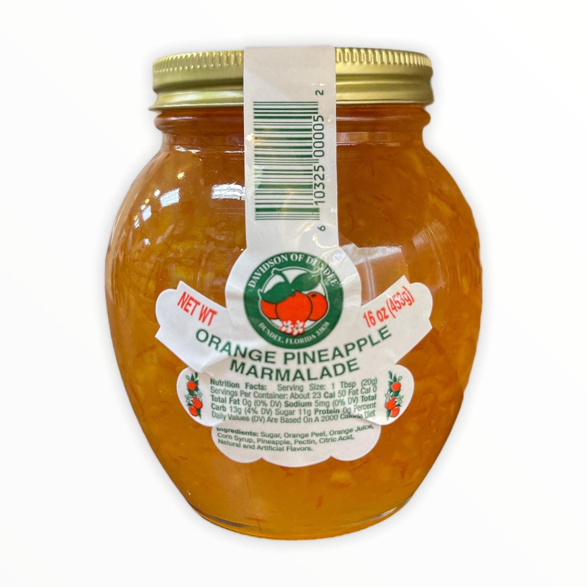 Davidson of Dundee Orange Pineapple Marmalade 16oz ( 5 Pack )