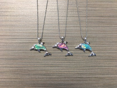 Dolphin Pendant Necklace On Chain