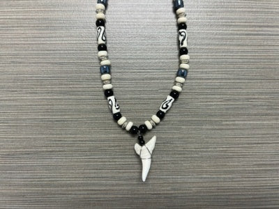Shark Tooth Necklace w/ Metal