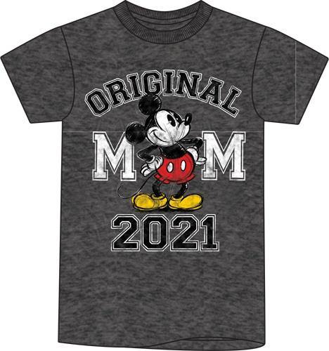 Disney Adult 2021 Original Mickey Tee Shirt, Black Heather