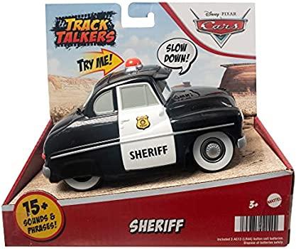 Disney and Pixar Cars Track Talkers Sheriff Vehicle, 5.5-in Talking Movie