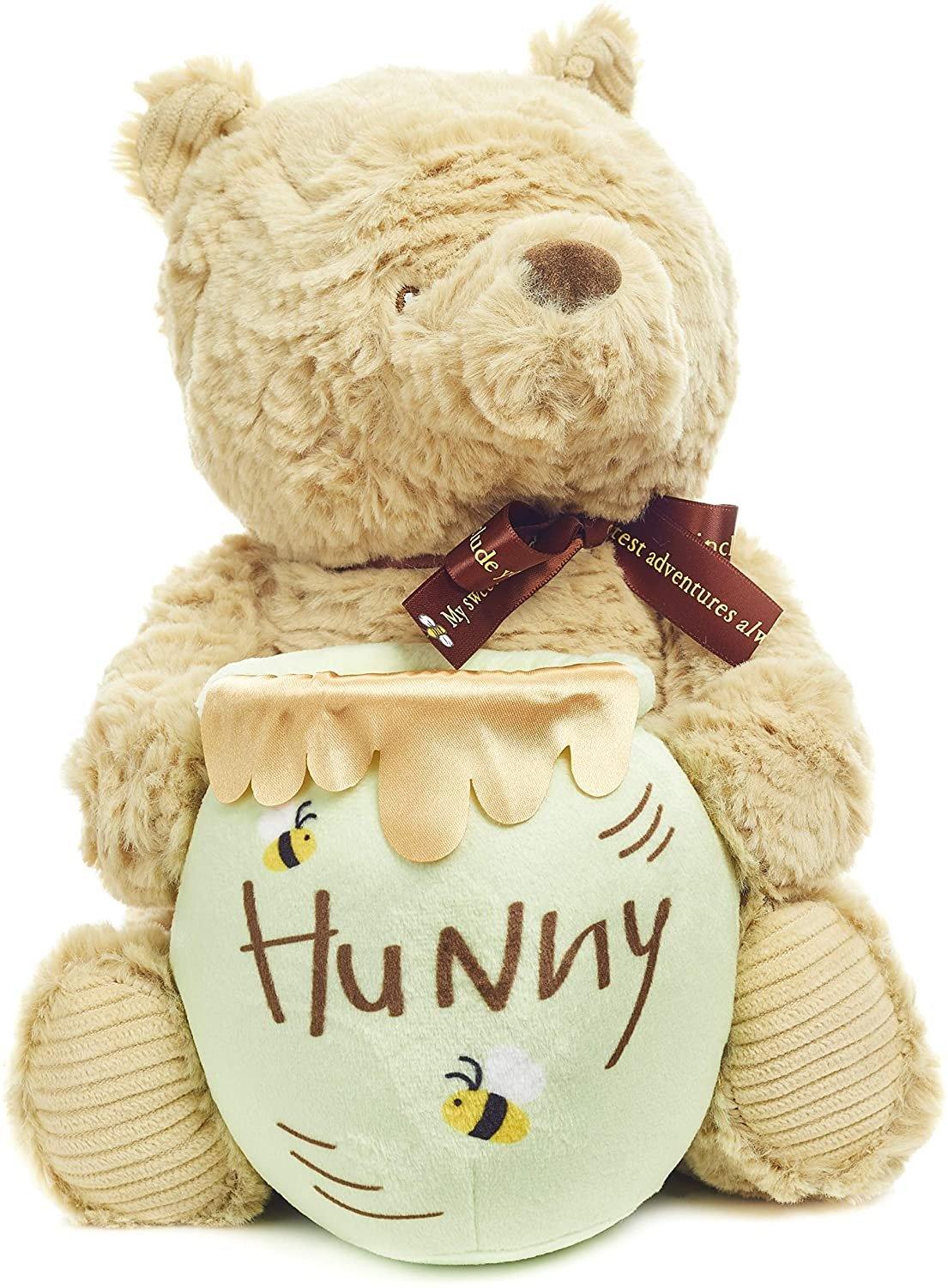 Disney Baby Classic Pooh With Honey Pot Musical Plush Figure