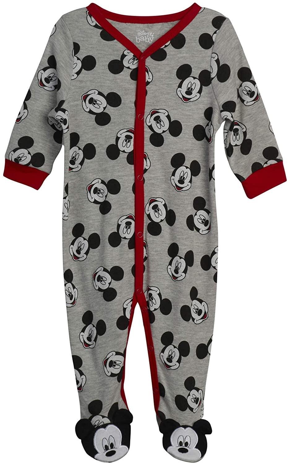 Disney Baby  Mickey Mouse Footed Coveralls