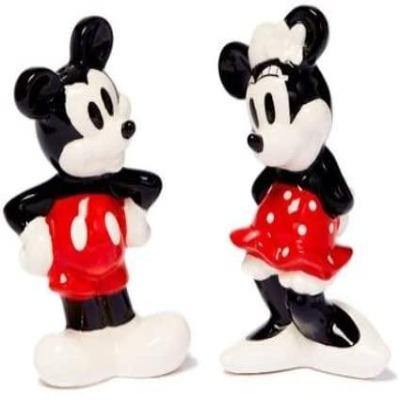 Disney Black & White  Mickey Minnie Salt & Pepper