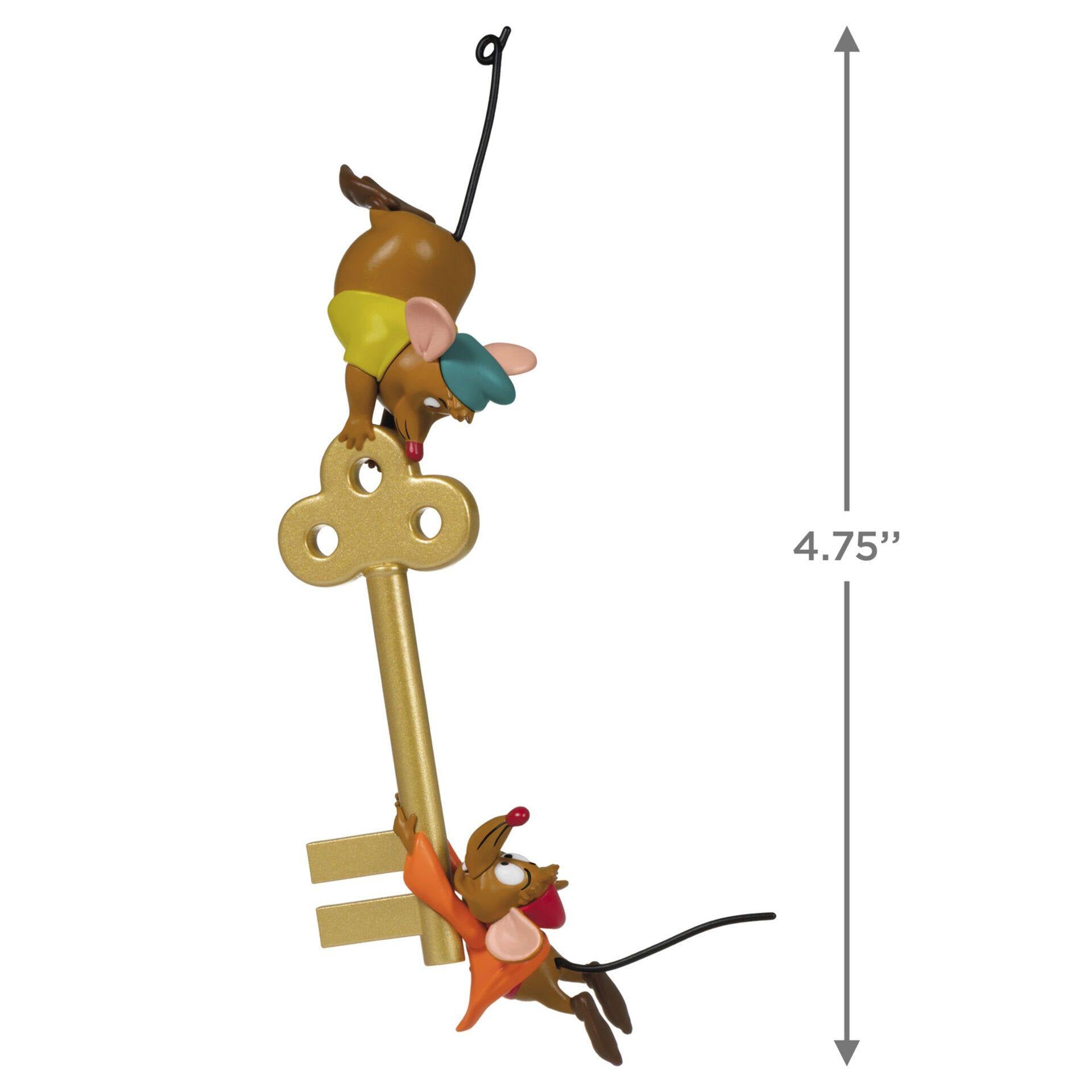 Disney Cinderella Jaq and Gus With Key Ornament