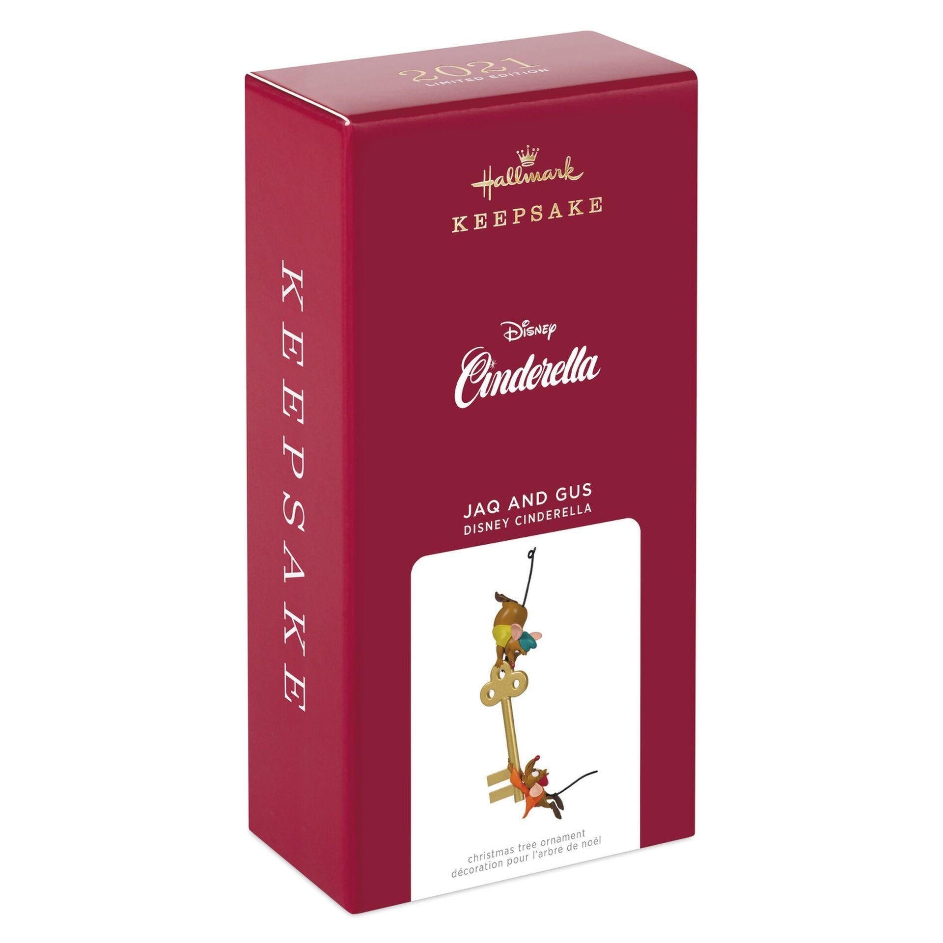 Disney Cinderella Jaq and Gus With Key Ornament
