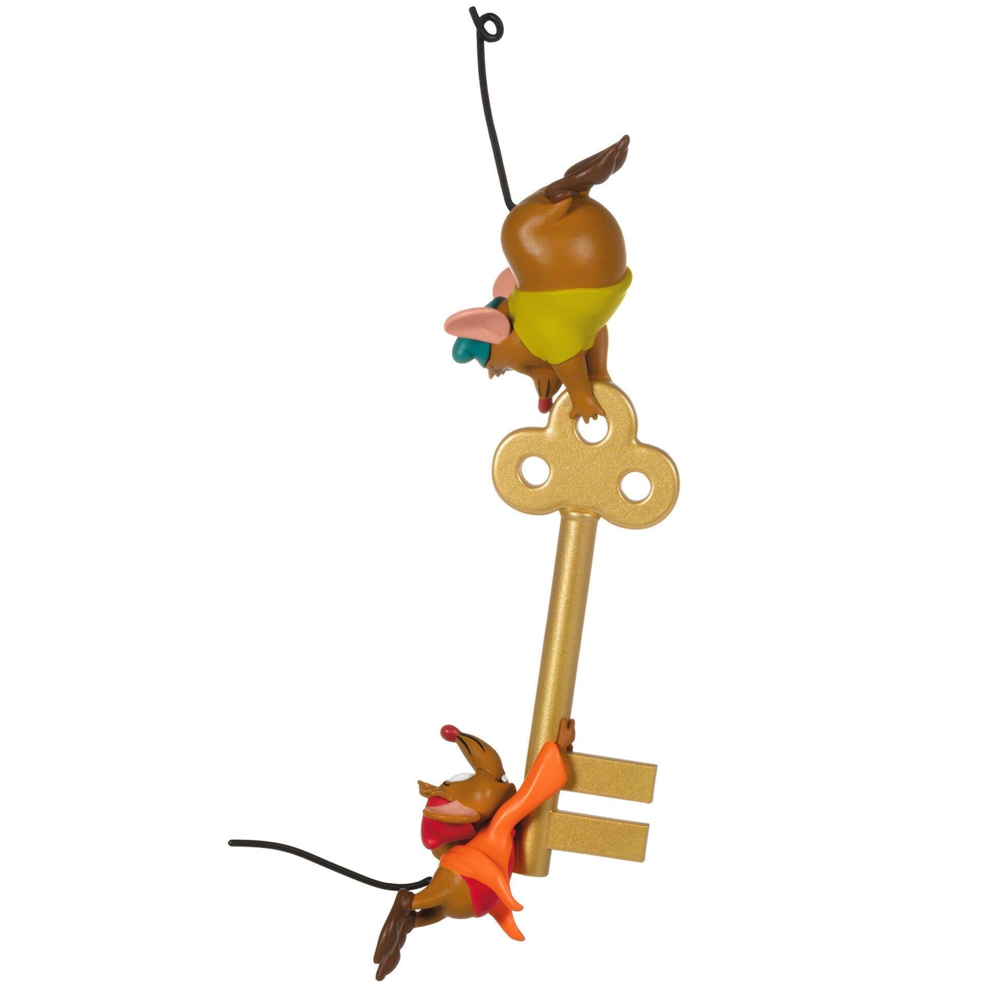 Disney Cinderella Jaq and Gus With Key Ornament