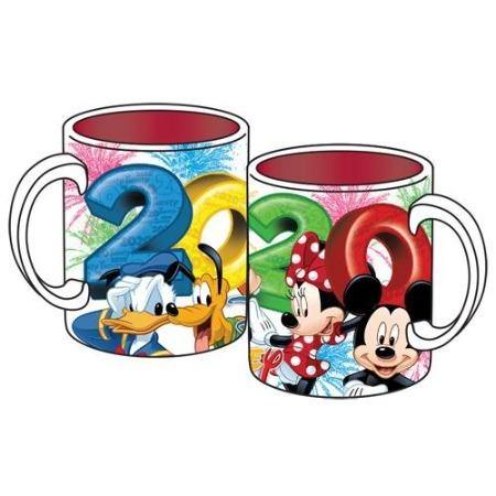 Disney Dated 2020 Numbers Above Mickey & Friends  14oz Relief Mug