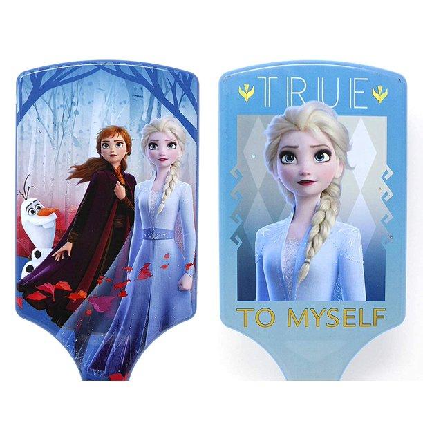 Disney Frozen 2 Anna & Elsa Girls Paddle Cushion Hair Brush, Set of 2
