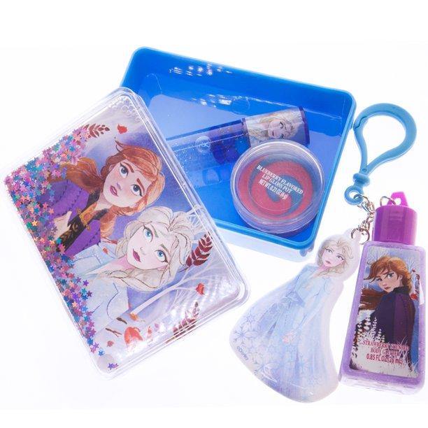 Disney Frozen 2 Cosmetic Set with Mini Body Glitter 0.85 OZ in Box & Lip Gloss