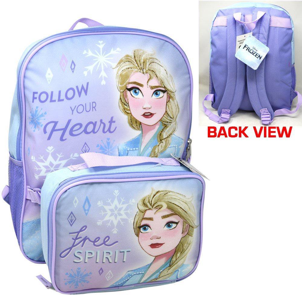 Disney Frozen Backpack & Detachable Lunch Bag Insulated 2Pc Set 16" Full Size