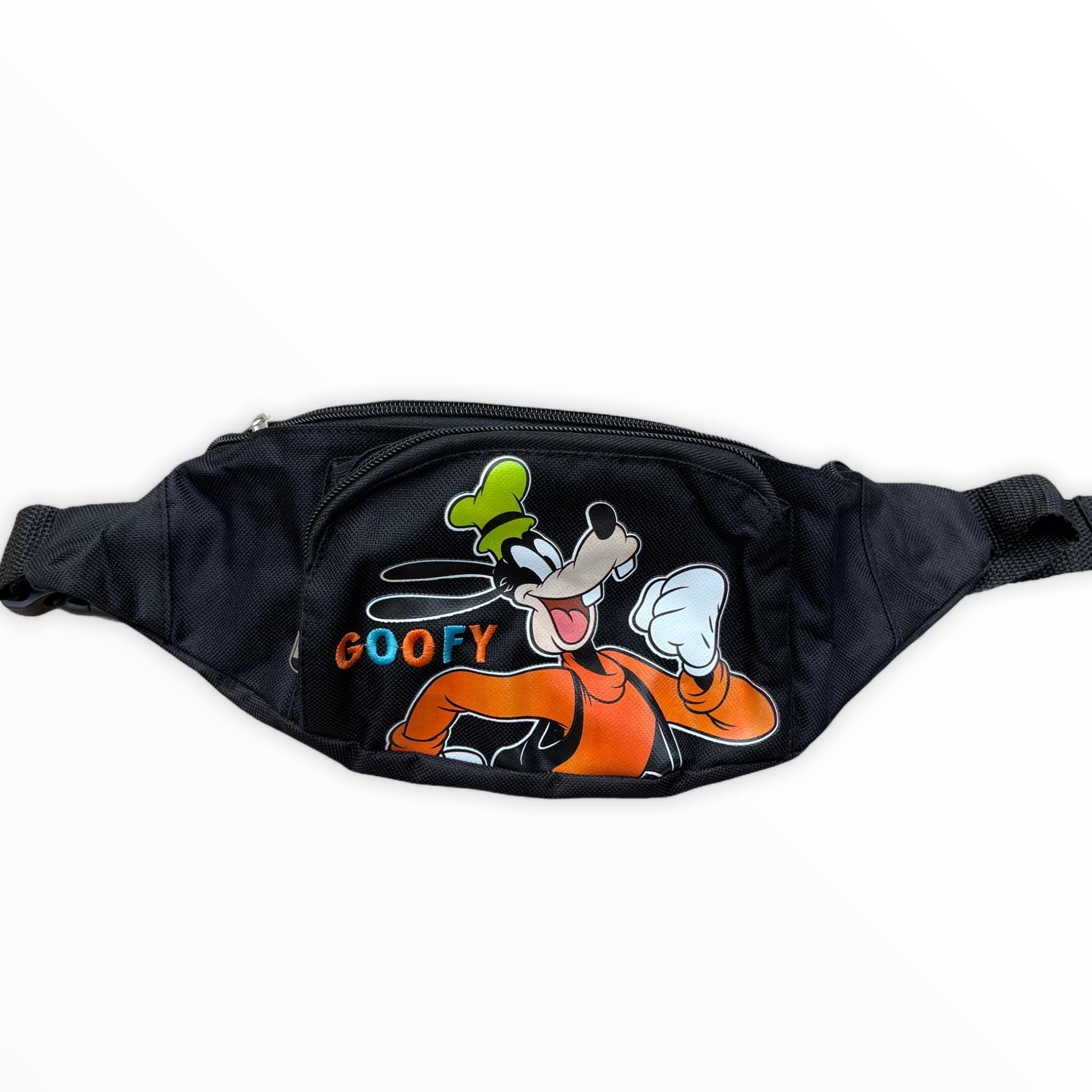 Disney Goofy Black Belt Bag Fanny Pack