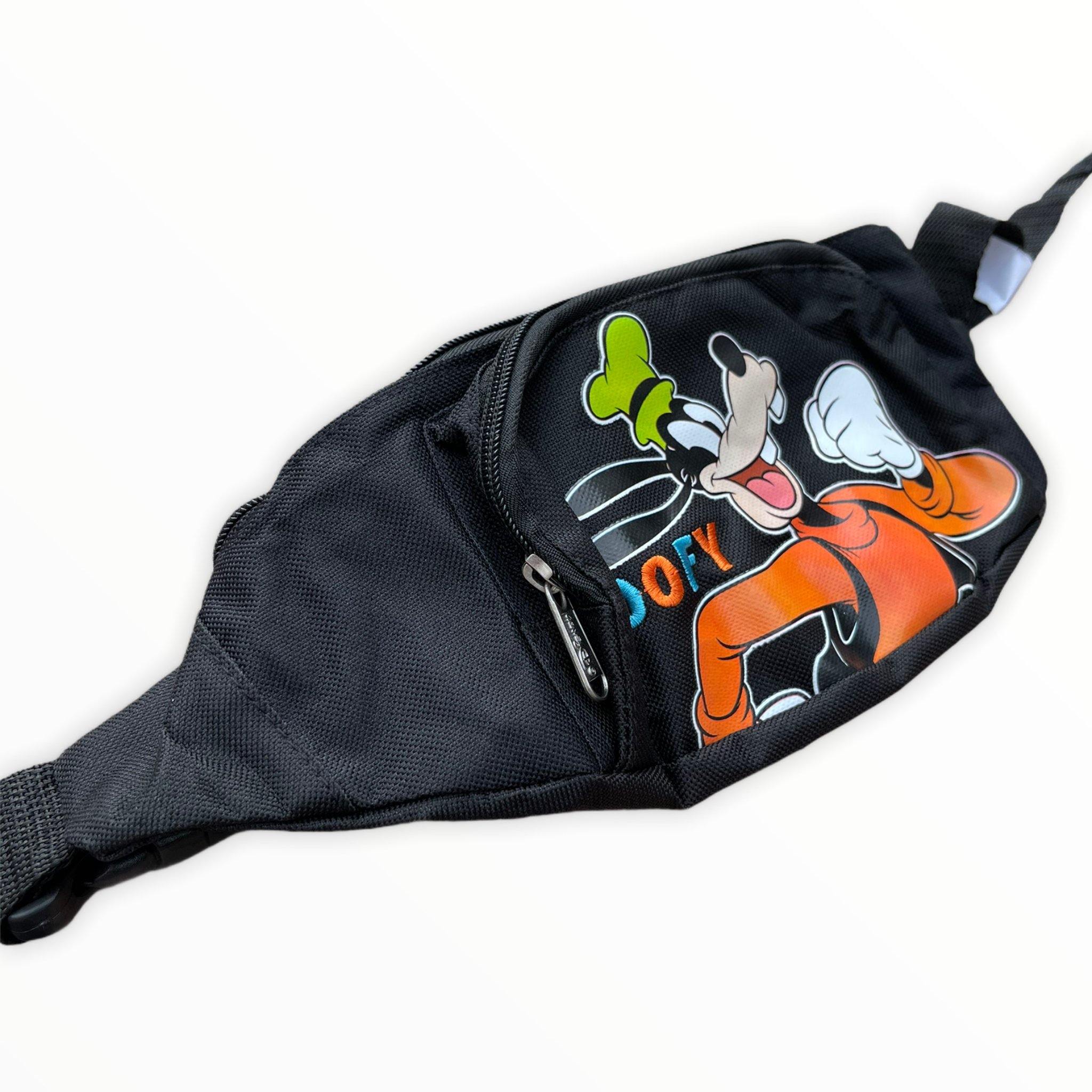 Disney Goofy Black Belt Bag Fanny Pack