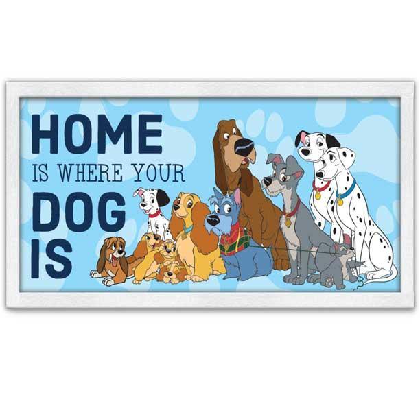 Disney Home Is Where Your Dog Is 10" x 18" Wall Art