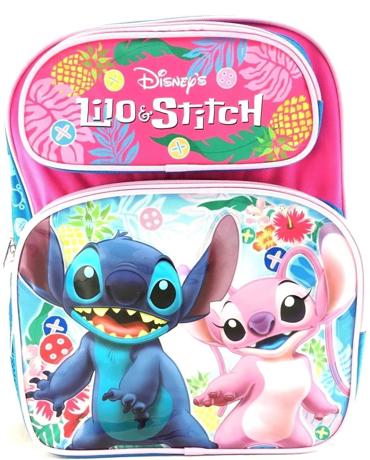 Disney Lilo and Stitch 14" Girls/Boys Large School Backpack