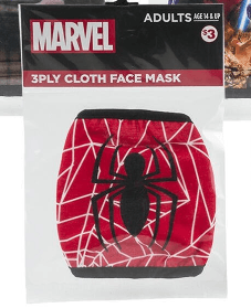 Disney Marvel adult Face Mask Assorted