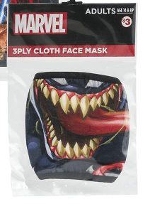 Disney Marvel adult Face Mask Assorted